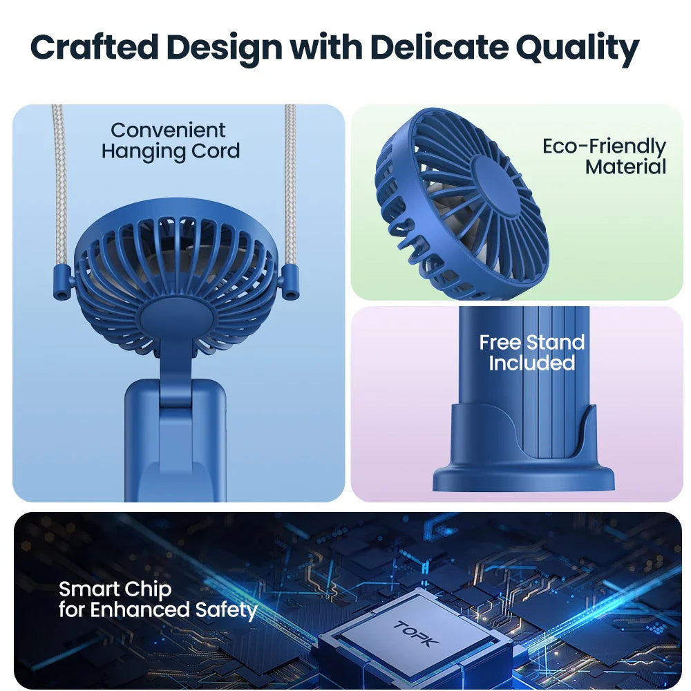 USB Rechargeable Mini Portable Fan